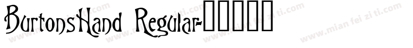 BurtonsHand Regular字体转换